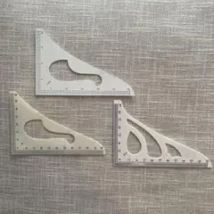 1/2×1/5 縮尺定規 と1/4×1/5 縮尺定規