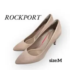 ROCKPORTロックポート スエード パンプス ピンクベージュMサイズ