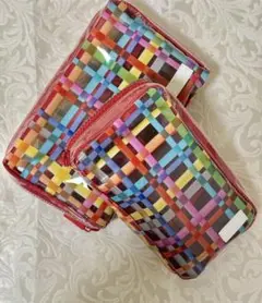 ほぼ日　ひきだしポーチ　とうめいチェック　中古
