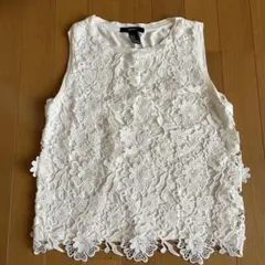 Forever21 レースのタンクトップ　レディース