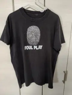 シングルステッチ　Tシャツ　90s　 USA製　アートT　スミクロ　指紋