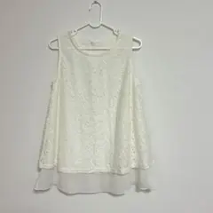 ホワイトレースタンクトップ Mサイズ