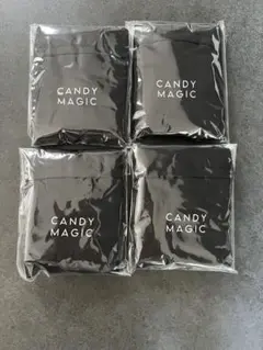 CANDY MAGIC ブラックエコバッグ4個セット