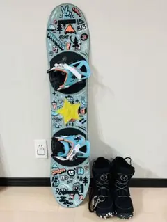 バートン キッズ3点セット 板100cm ブーツ20.5cm 21-22モデル