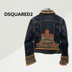 ディースクエアード 16AW 装飾デザイン 刺繍 デニムジャケット レディース