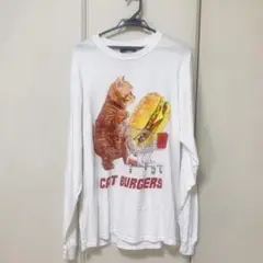 land by milkboy cat burger Tシャツ カットソー ネコ