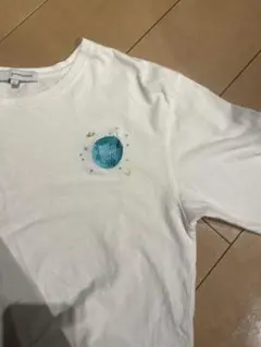 ビックサイズ　ワンポイントTシャツ 半袖 シロTシャツ