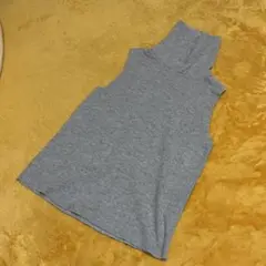 ZARA ノースリーブ ニット グレー M