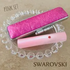 pearlピンク印鑑12㎜⭐️スワロフスキー付ケースセット認印 銀行印 実印サイズ