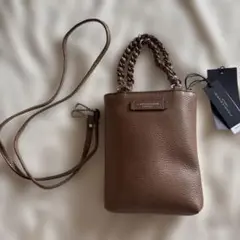 GIANNI CHIARINI ブラウン ショルダーバッグ