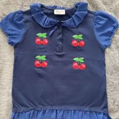 Shirley Temple チェリー刺繍 Tシャツ 150