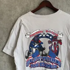 Salute to Veterans バイク レースTシャツ 両面プリント L