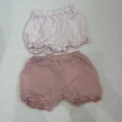ピンクのパンツ 70-80cm 2枚セット