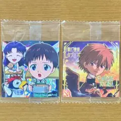 エヴァ シールウエハース2 SRシンジ&ミサト&ペンペンSEC渚カヲル2枚セット