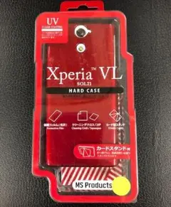O24★XperiaＶＬ★ハードカバー★赤★ケース★旧端末用★SOL21★送料込
