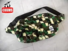 CHUMS チャムス エルモフリース ブービーバード カモフラ ボディバッグ