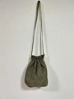 エヘカソポ キルティング柄巾着型バック