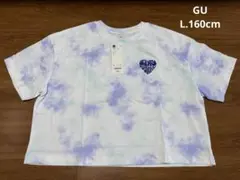 GU★タイダイ柄Tシャツ（ブルー系L.160cm）