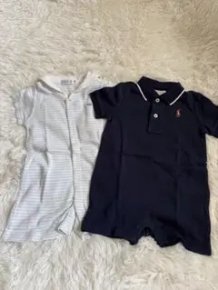 ⭐️美品⭐️☘️Ralph Lauren ☘️襟付きロンパース 70cm-80cm