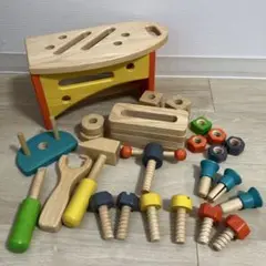 カラフルな木製知育玩具セット