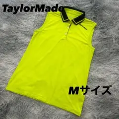 超美品　テーラーメイド　ノースリーブ　ポロシャツ　黄緑　Mサイズ