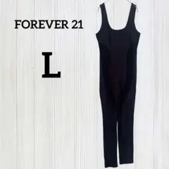 FOREVER 21 ブラック ボディスーツ【L】ダンス バレエ ヴィンテージ