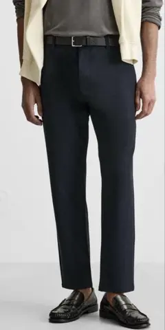 新品★ZARA 25ss テクスチャー コンフォートパンツ　スラックス
