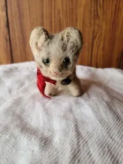 お盆セール アンティークシュタイフ　小さな猫のぬいぐるみ