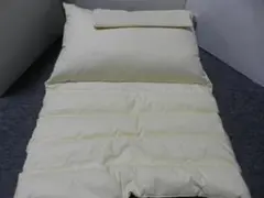 丸八真綿 マルハチプロ パイプ羽根枕 至福の眠り カバー付き　未使用品