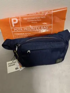 【新品未使用】PORTER DENIM WAIST BAG インディゴ