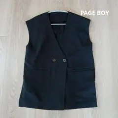 ページボーイ　PAGE BOY ベスト　ブラック
