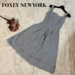 希少✨FOXEY NEWYORK フォクシー ノースリーブワンピース フレア M