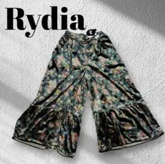 Rydia　リディア　ワイドパンツ　ガウチョパンツ　ベロア　花柄　M　新品未使用