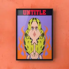 ★A4フレーム付き★オリジナル アートポスター UNTITLE ロック パンク