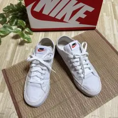 美品★NIKE ナイキコートレガシーホワイトスニーカー サイズ 7/24.0cm