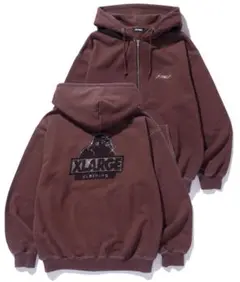 【人気】 エクストララージ ラインストーンパーカー　ブラウンL 即完売