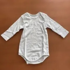 未使用 ELLE 水色 ドット柄ロンパース 80cm フーセンウサギ