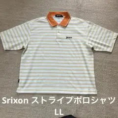Srixon ストライプポロシャツ LL