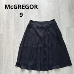 マックレガー ブラック 黒 フレアスカート プリーツスカート ひざ丈 9