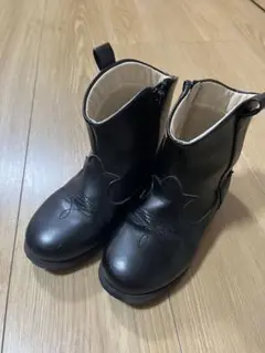 お値下げ　petit main 黒 ブーツ 19cm