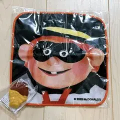 【新品未使用】マクドナルド ハンバーグラー タオルハンカチ ナゲットクリップ