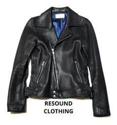 RESOUND CLOTHING 　ディアスキンWライダース　サイズ1 RESOUND CLOTHING ディアスキンWライダース サイズ1