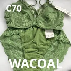 グリーン ブラジャーショーツ セット