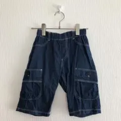 Trois Lapins カーゴハーフパンツ ダークブルー 130センチ