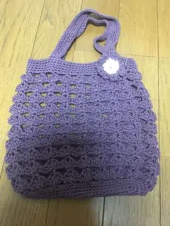 紫　かばん　トートバッグ レディース ハンドメイド　パープル