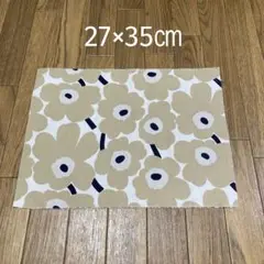 【正規品】27×35㎝マリメッコハギレ ミニウニッコ サンド ベージュ
