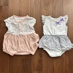 ロンパース2点セット 60サイズ