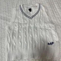 GAP ケーブルニットベスト 80サイズ ホワイト