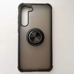 スマホケース　スマホリングつき　ブラック　黒