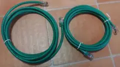 未使用品　LANケーブル 約 2m 緑 AWM ２本セット